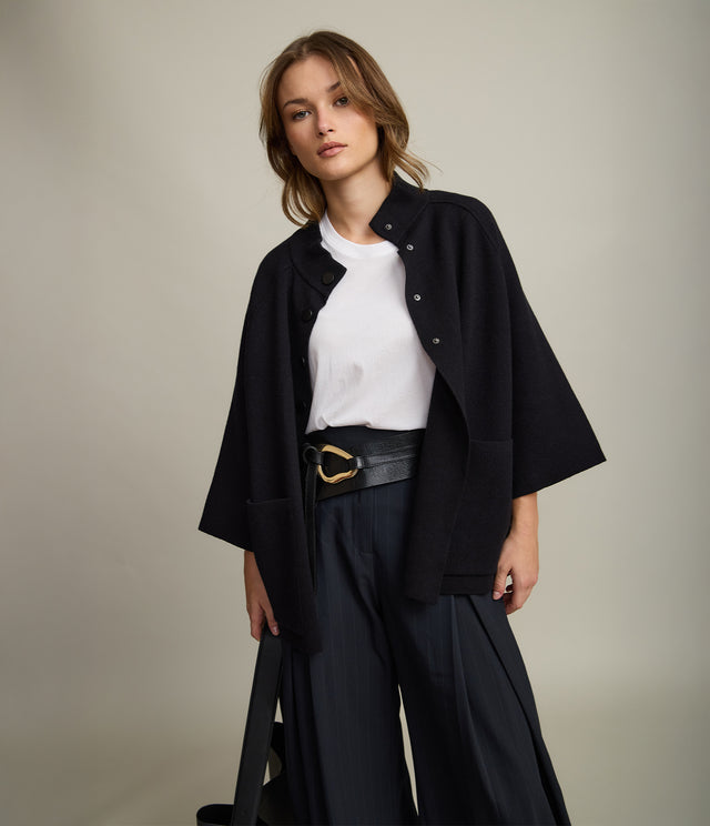 Chaqueta Mujer 100% Algodón Otavia Negro