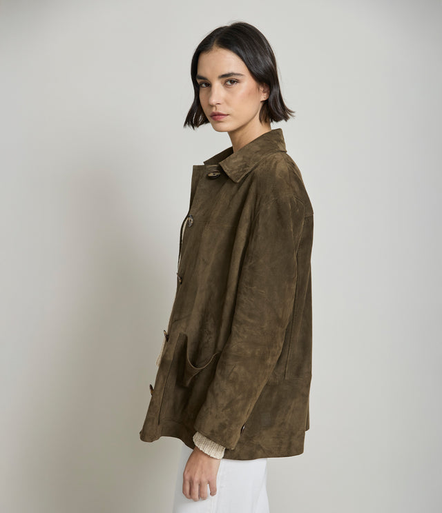 Chaqueta Mujer 100% Cuero Gamuza Juliet