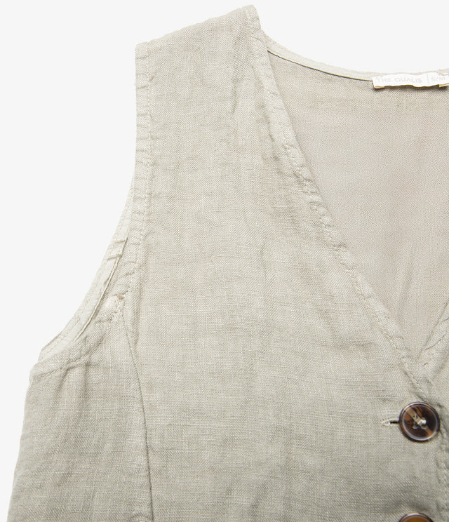 Guillete Mujer 100% Lino Firenze Salvia