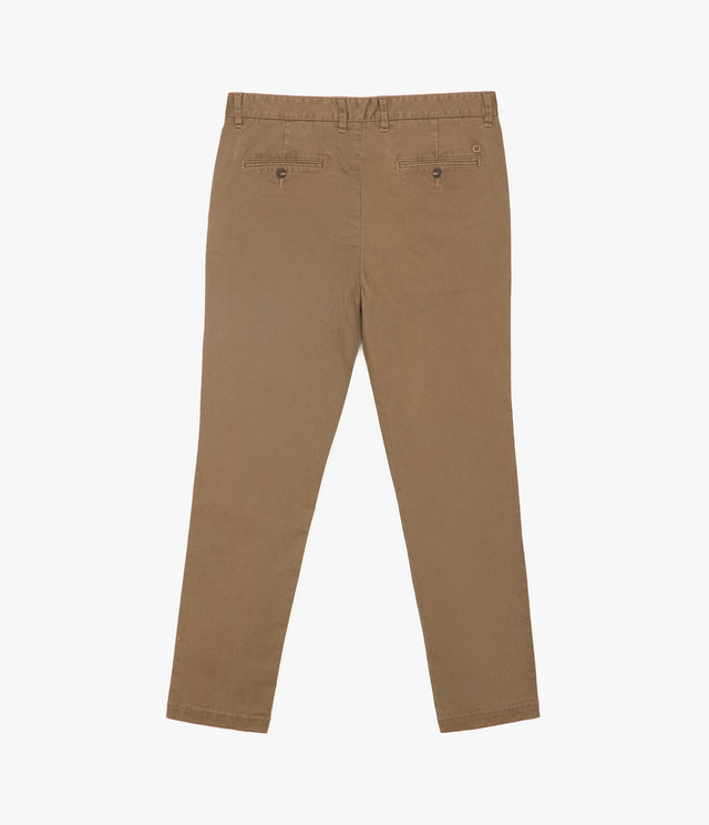 Pantalón Hombre Algodón Lyocell Chino Café