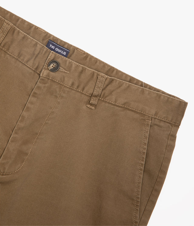 Pantalón Hombre Algodón Lyocell Chino Café