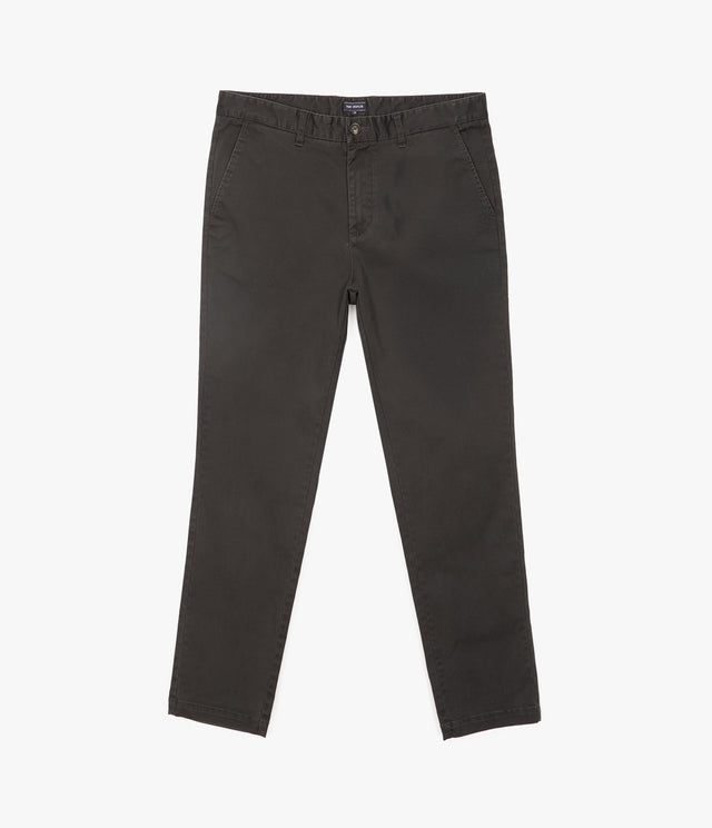 Pantalón Hombre Algodón Lyocell Chino Gris Marengo