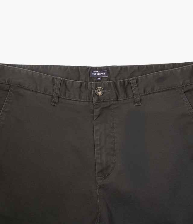 Pantalón Hombre Algodón Lyocell Chino Gris Marengo