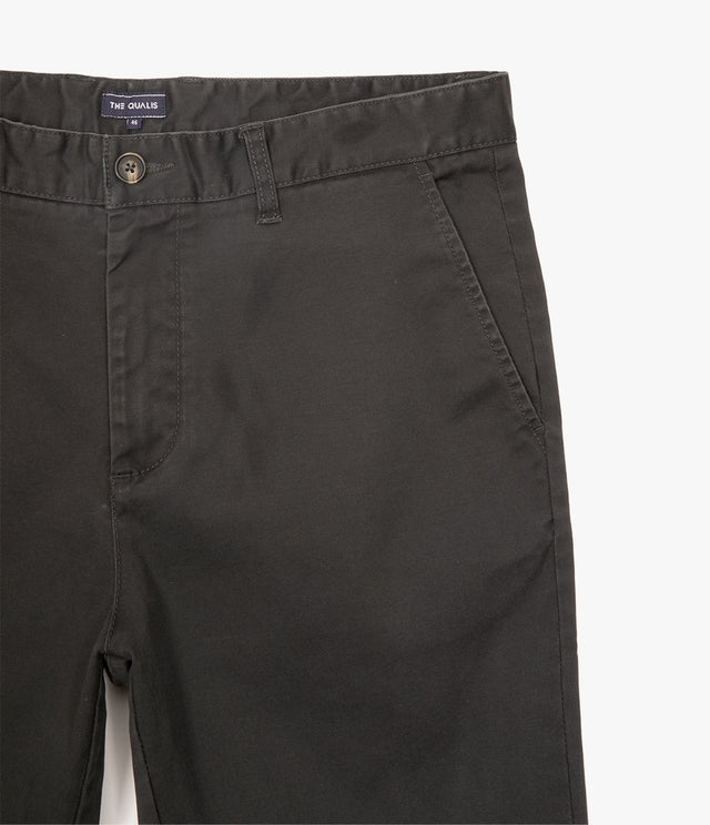 Pantalón Hombre Algodón Lyocell Chino Gris Marengo