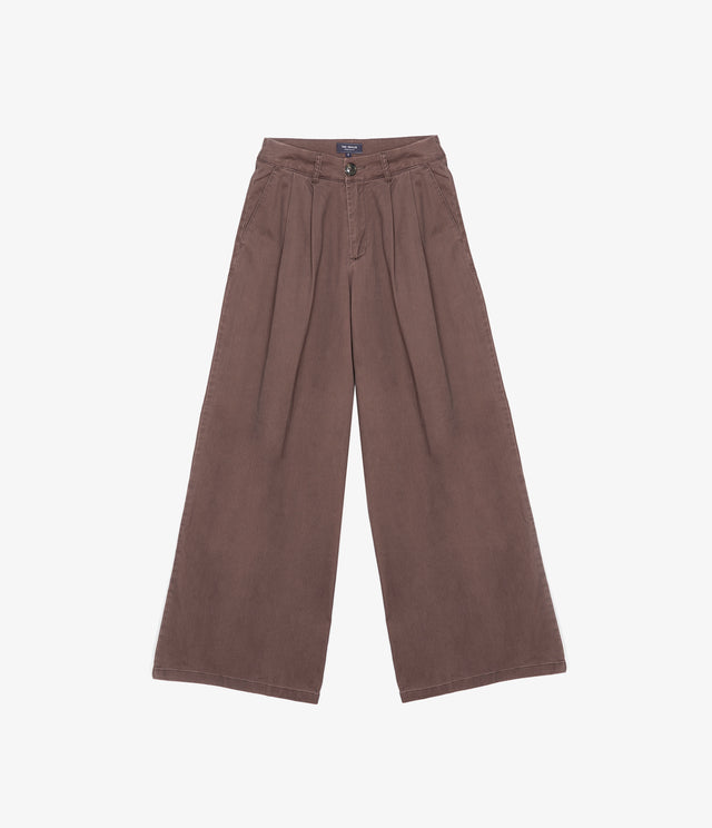 Pantalón Mujer Sastrero Lyocell Alana Café Malva