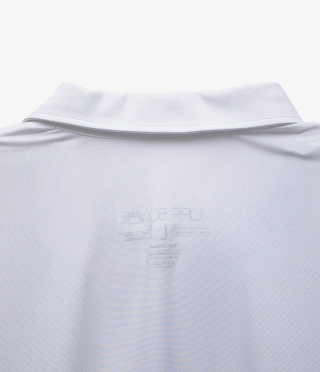 Polera Hombre Polo Piqué Dry-Fit Drive Blanco