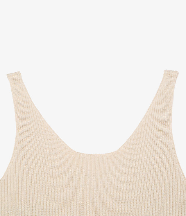 Top Mujer Viscosa Italiana Beige