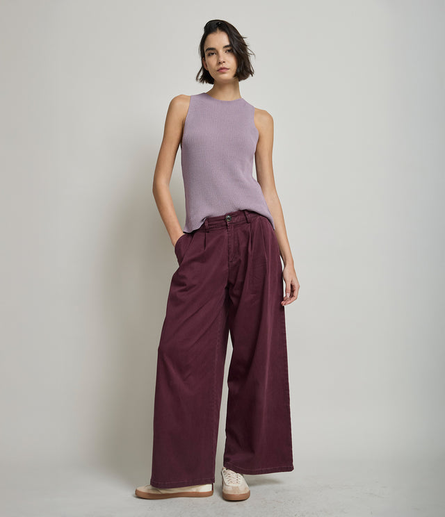 Pantalón Mujer Alana Burdeo