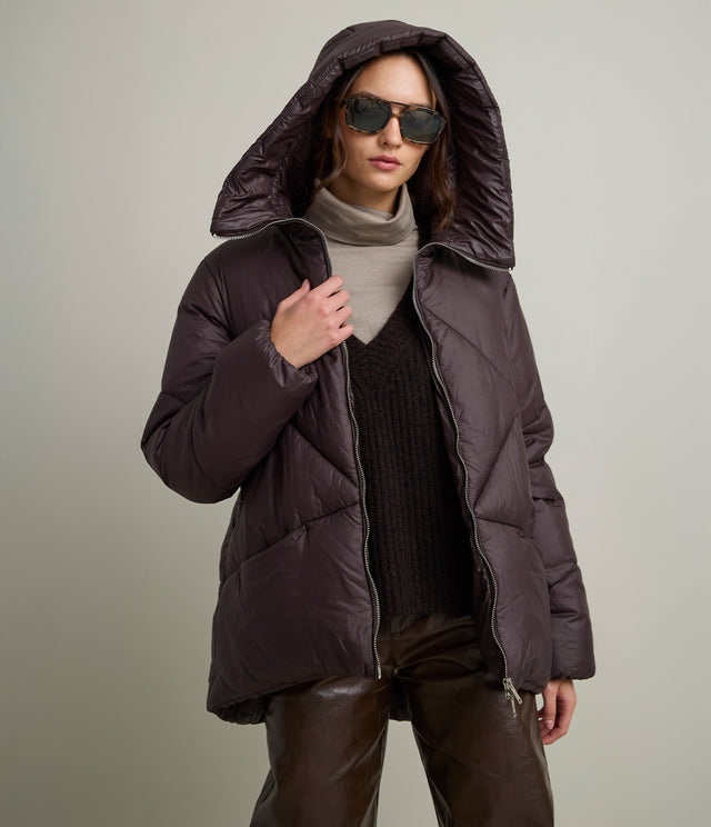 Parka Mujer Puffa Café