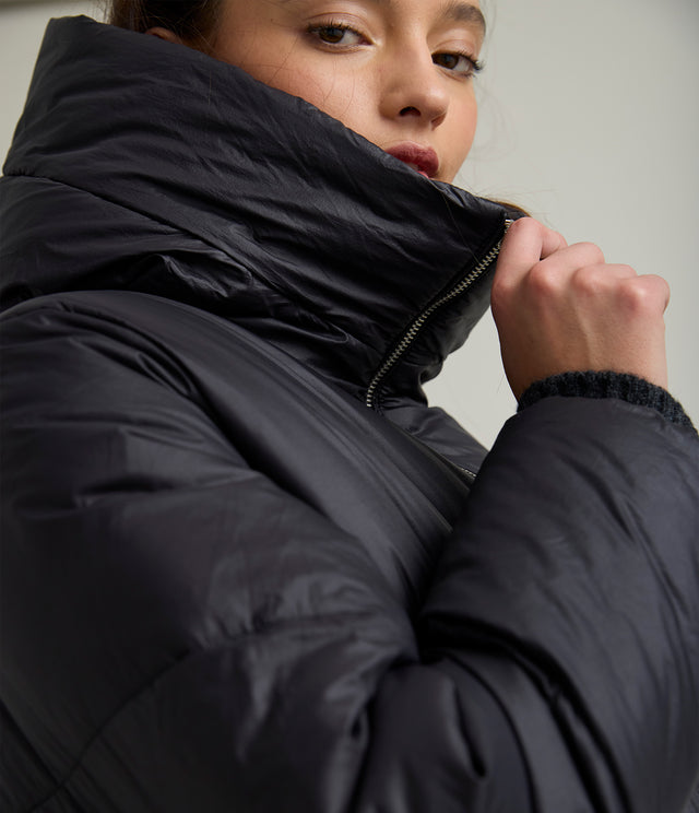 Parka Mujer Puffa Negra