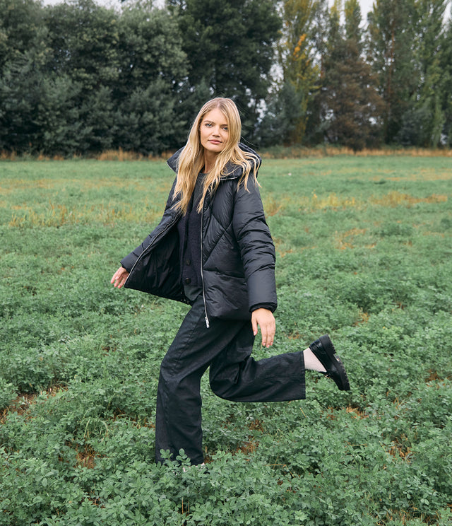 Parka Mujer Puffa Negra