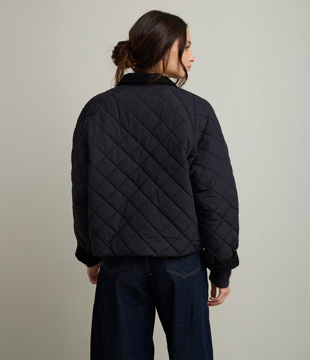 Parka Mujer Quilt Vintage Negro