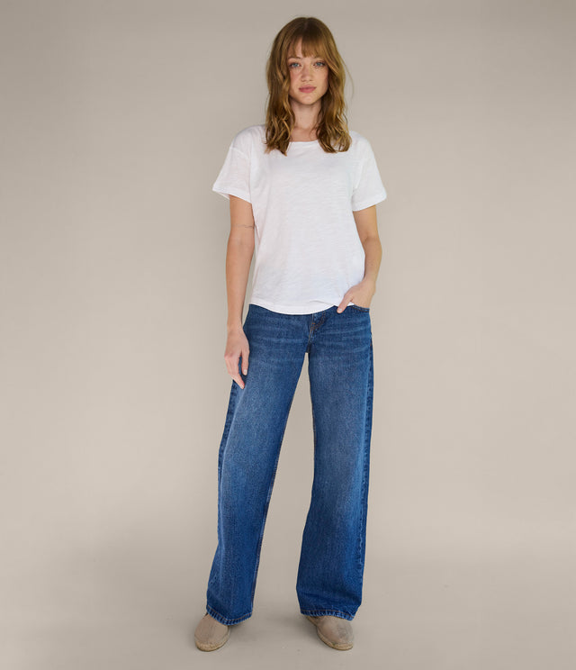 Polera Básica Mujer 100% Algodón Blanca