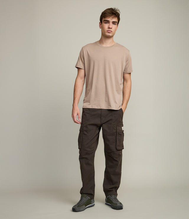 Polera Hombre 100% algodón Pima Ben Café