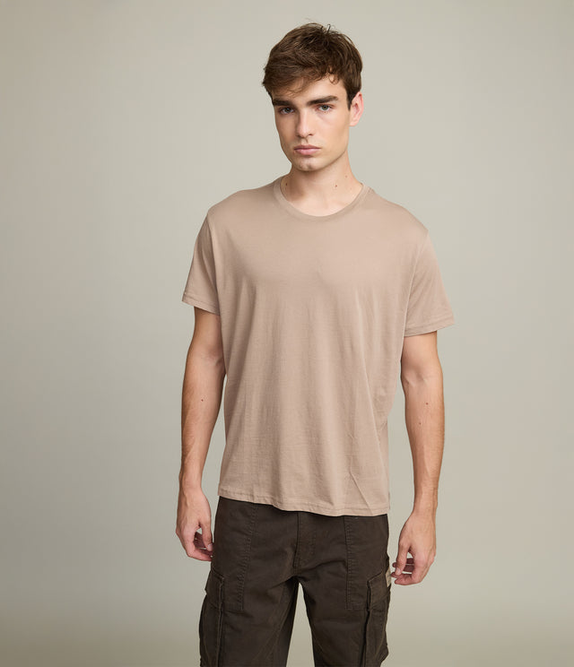 Polera Hombre 100% algodón Pima Ben Café