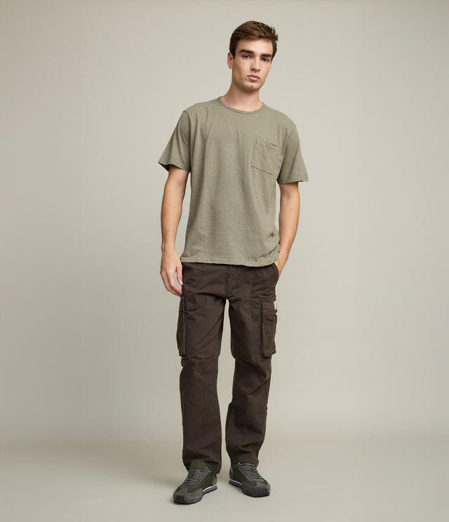 Polera Hombre 100% Algodón Sleeve Verde