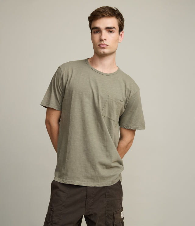 Polera Hombre 100% Algodón Sleeve Verde