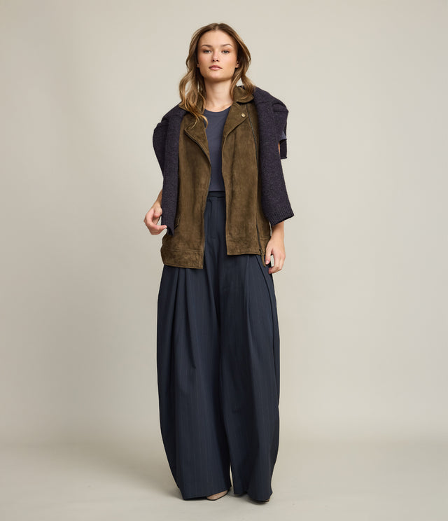 Polera Mujer 100% Algodón Adal Azul