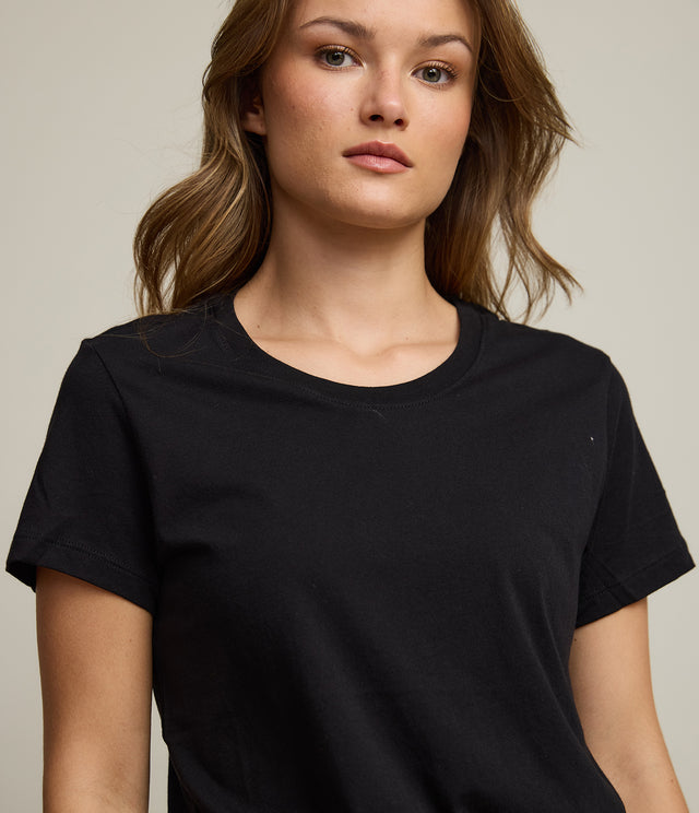 Polera Mujer 100% Algodón Adal Negro