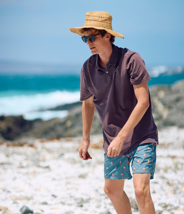 Polera Hombre 100% Algodón Nelly Burdeo