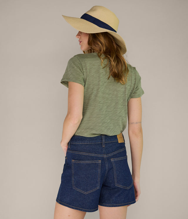 Polera Mujer 100% Algodón Steff Verde