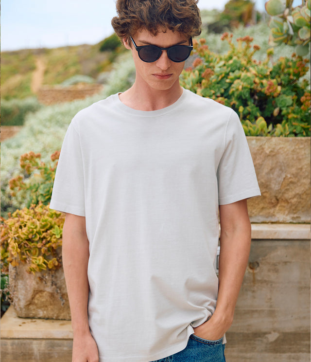 Polera hombre 100% algodón Luke Crema