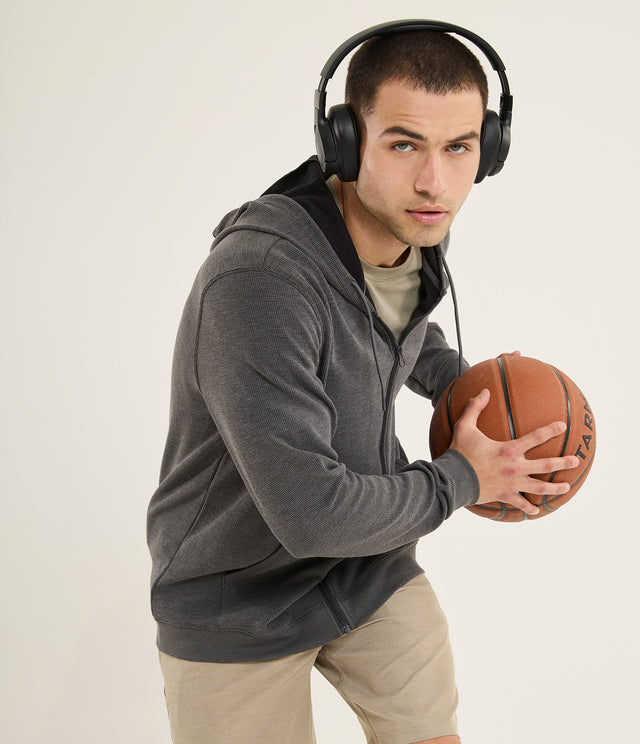 Polerón Hombre Shell Gris Petróleo