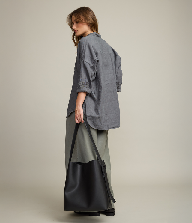 Blusa Mujer 100% Lino Sabah verde