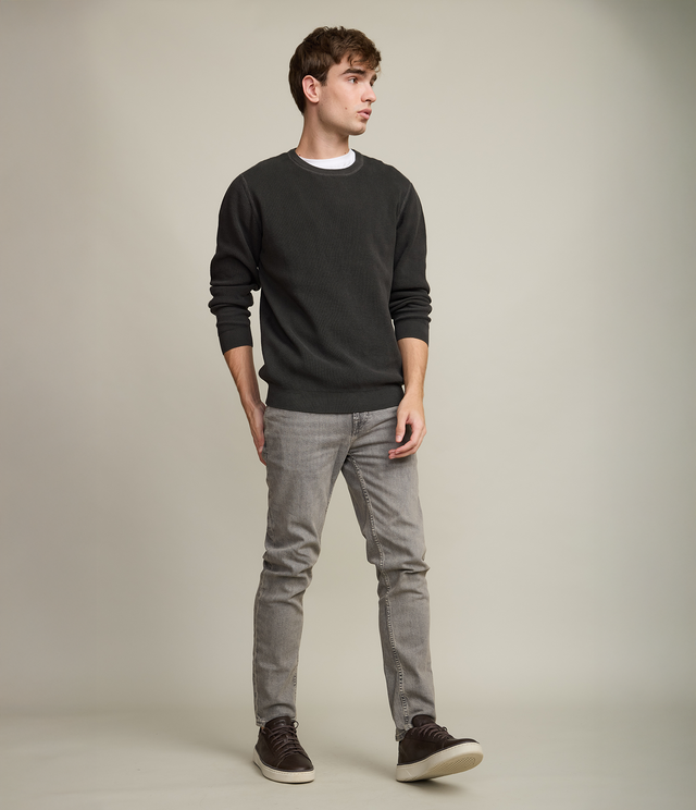 Sweater Hombre 100% algodón Waffle Verde