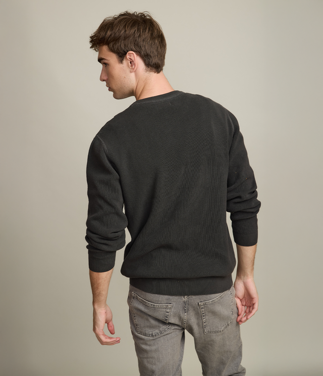 Sweater Hombre 100% algodón Waffle Verde