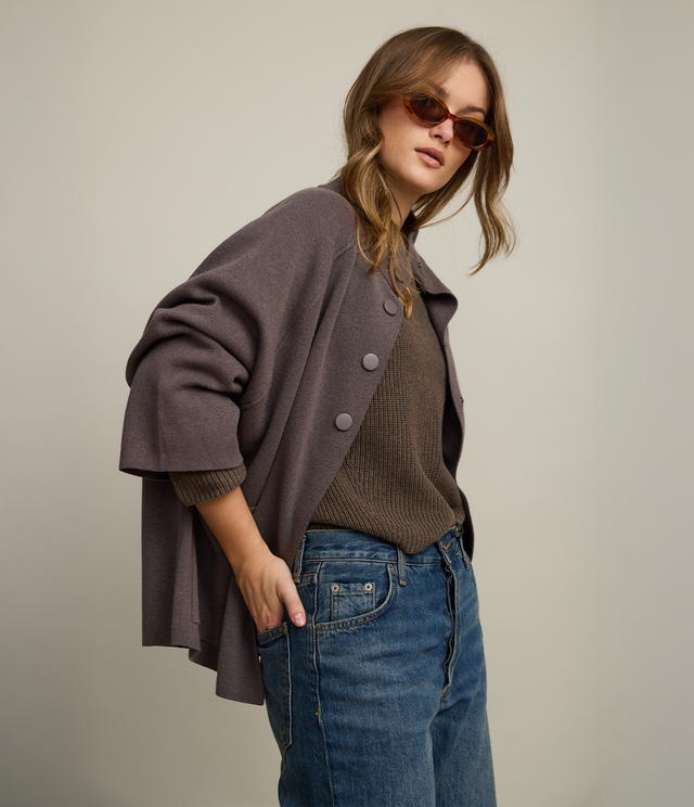 Chaqueta Mujer 100% Algodón Otavia Taupe