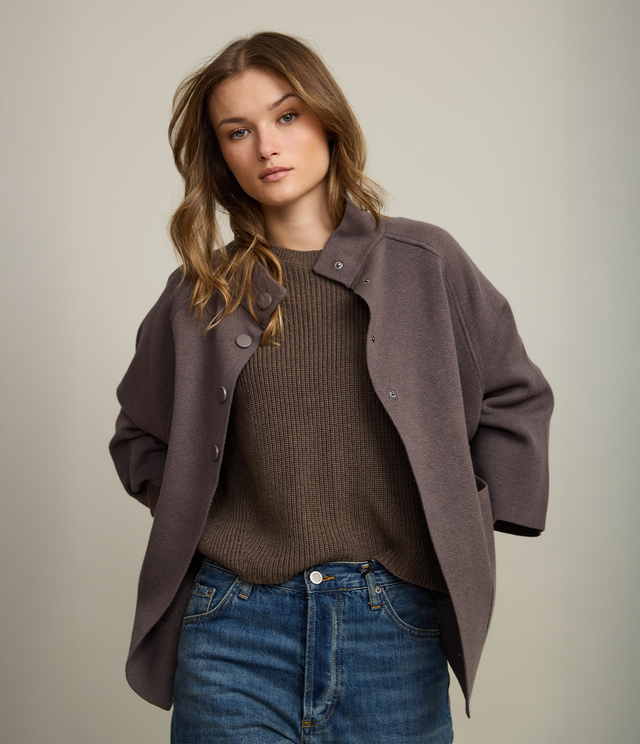 Chaqueta Mujer 100% Algodón Otavia Taupe