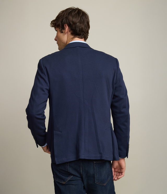 Blazer Hombre Algodón Azul Oscuro