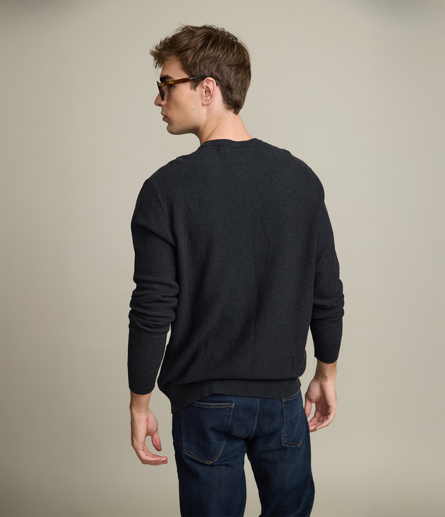 Sweater Hombre 100% Algodón Acra Gris Marengo