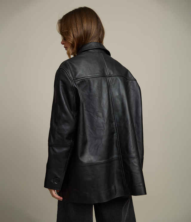 Chaqueta mujer 100% Cuero Juliet Negro