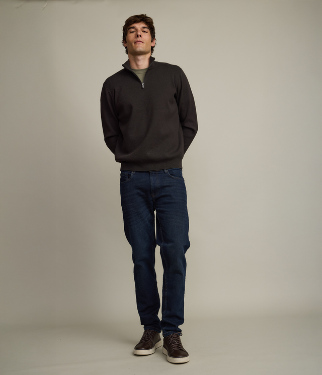 Sweater Hombre Tokio Half Zipper Verde