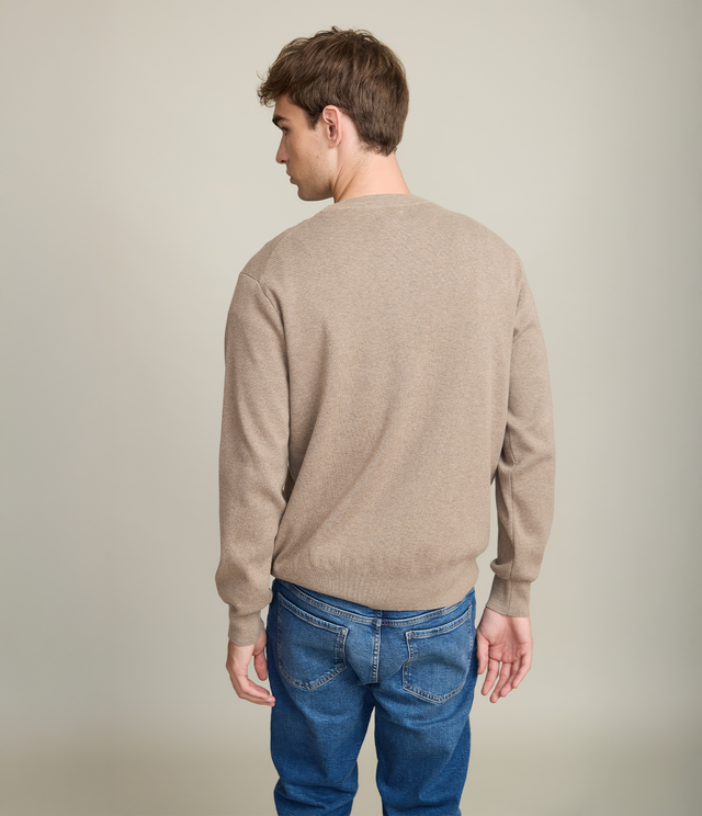 Sweater Hombre Tokio Cuello Redondo Beige