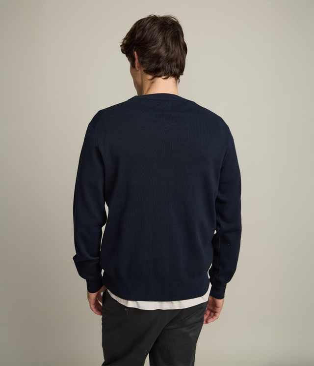 Sweater Hombre Tokio Cuello Redondo Azul Marino