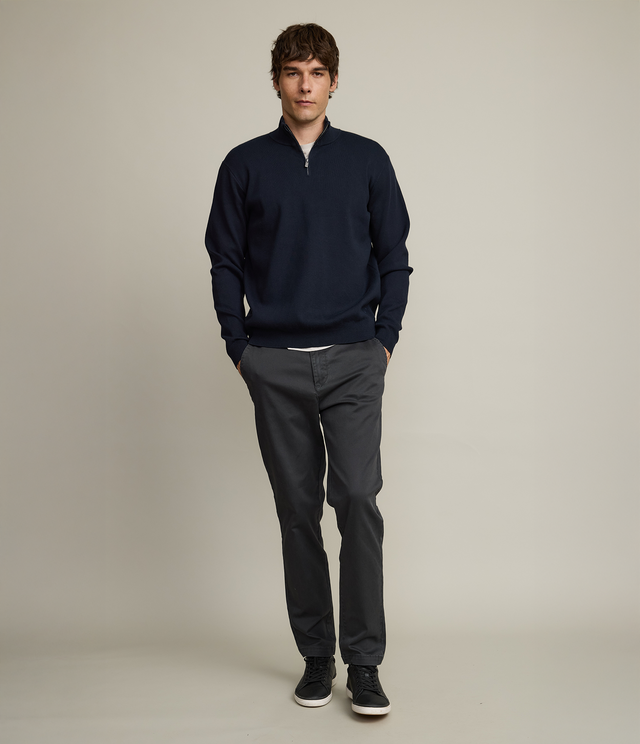 Sweater Hombre Tokio Half Zipper Azul Marino