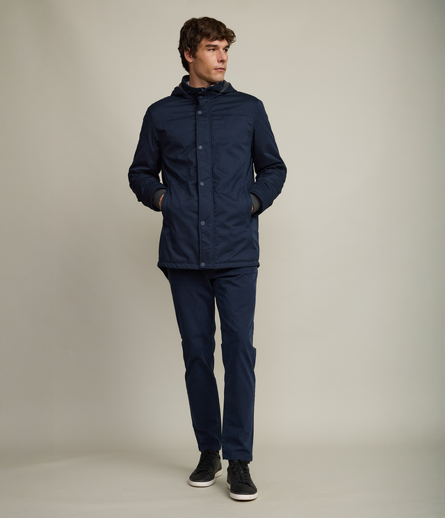 Chaqueta Hombre Impermeable Azul