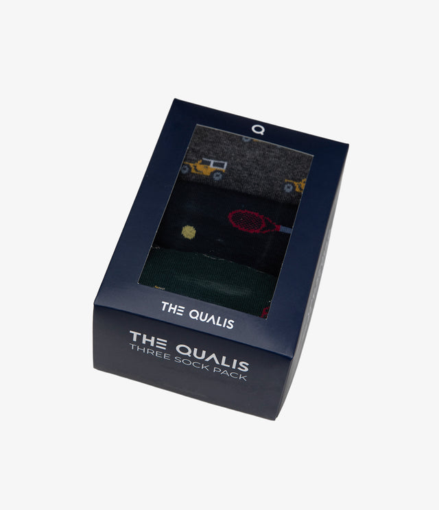 Tripack Calcetines Hombre Sport Blue