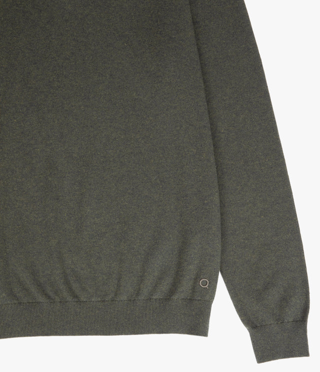 Sweater Hombre Algodón Merino Daloa Verde Oscuro