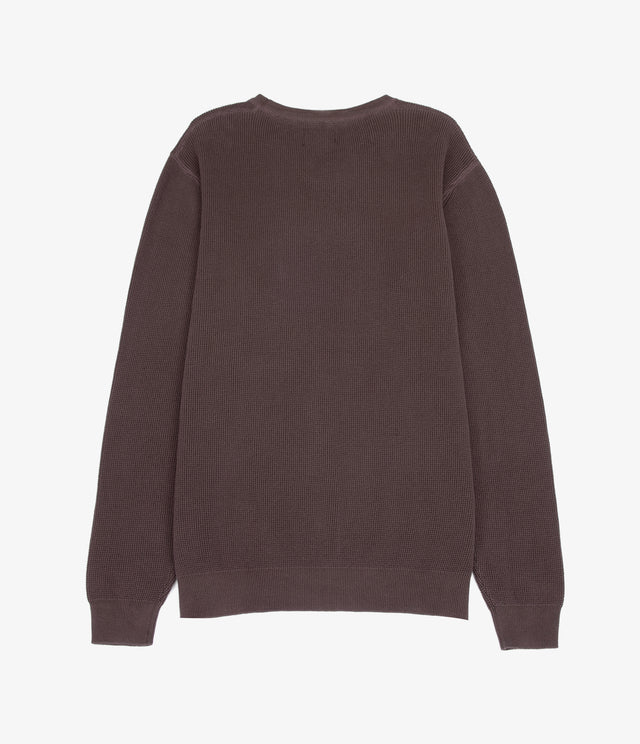 Sweater Hombre 100% algodón Waffle Morado