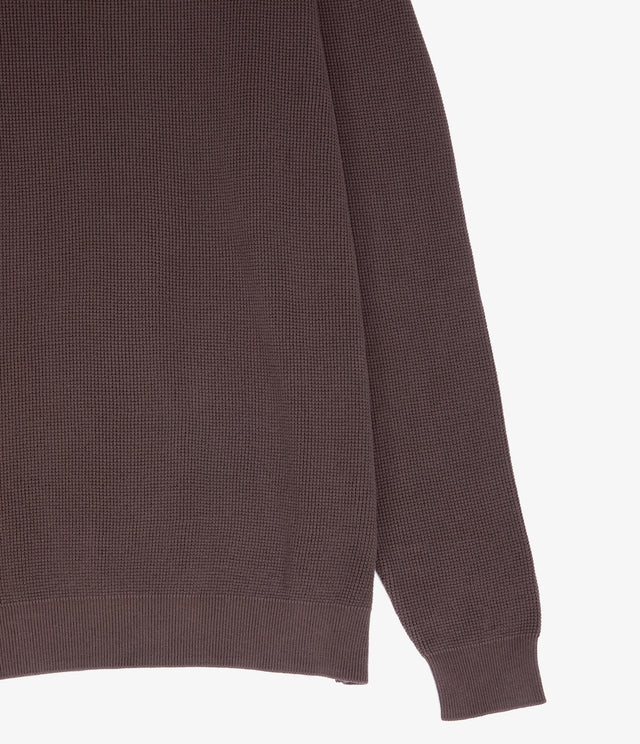 Sweater Hombre 100% algodón Waffle Morado