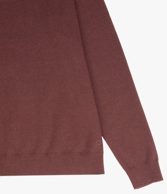 Sweater Hombre Tokio Half Zipper Burdeo