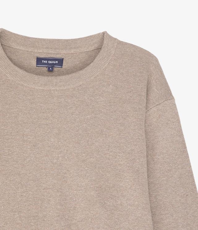 Sweater Hombre Tokio Cuello Redondo Beige