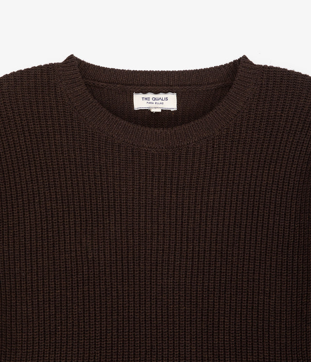 Sweater Mujer 100% Algodón Marta Café Chocolate