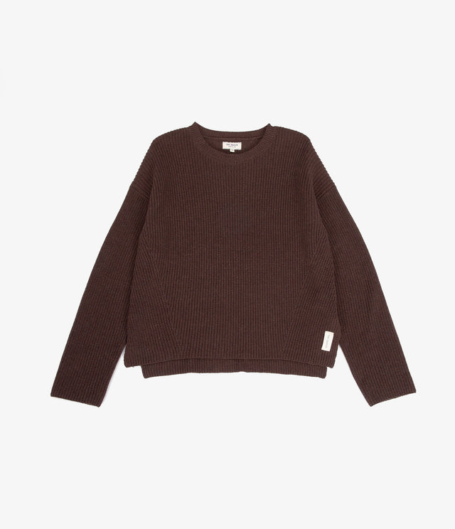 Sweater Mujer 100% Algodón Marta Café Rojizo