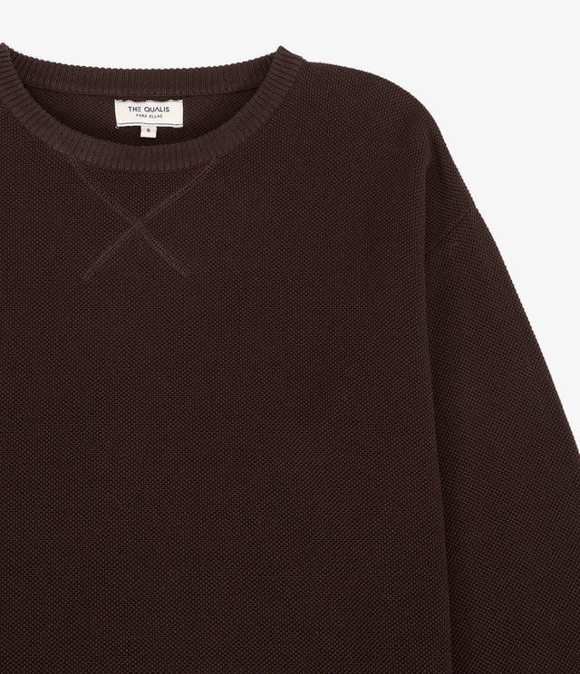 Polerón Tejido Mujer 100% algodón Café Chocolate