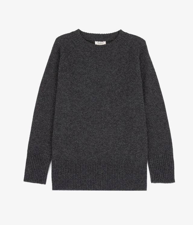 Sweater Mujer 100% Lana Anna Gris Marengo